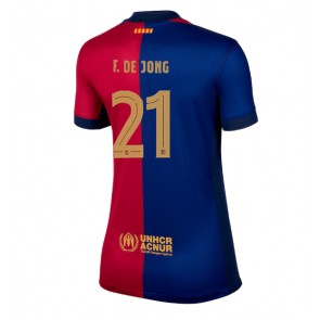 Billiga Barcelona Frenkie de Jong #21 Hemmatröja Dam 2024-25 Kortärmad